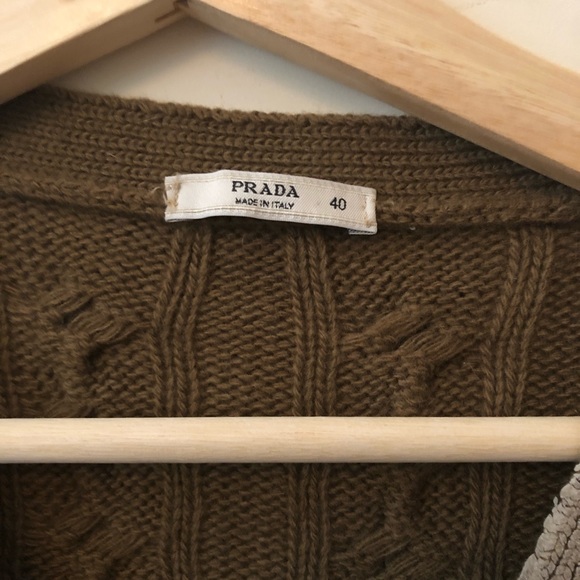 Sold! Prada Coated Cardigan - Picture 2 of 4